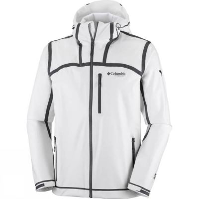 Chaquetas Columbia OutDry Ex Stretch Hooded Shell Hombre - Blancas - Chile HVZ427596